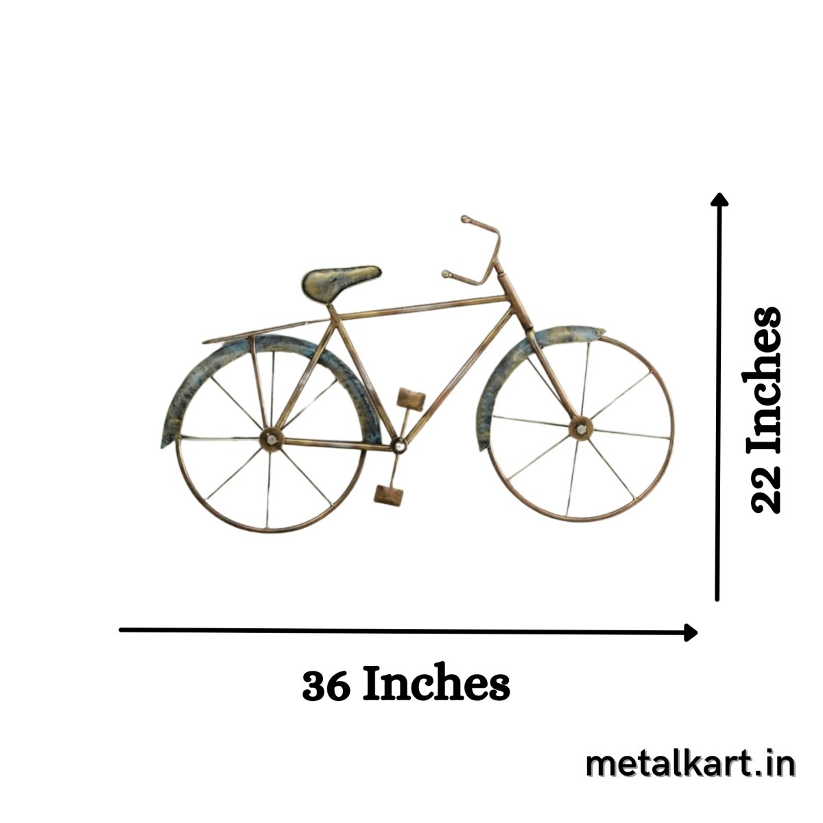 Handmade VIntage Cycle Wall Hanging (36 x 22 Inches)