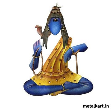 Har Har Shambhu Metallic Wall Art (24 x 20 Inches)