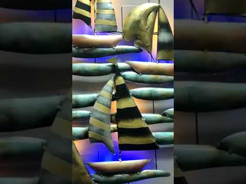 Metallic 8 Ship Tower (46 x 30 Inches)