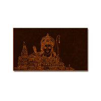 Thumbnail for Majestic Ram Mandir with Rama's Reflective Grace (48 x 24 Inches)