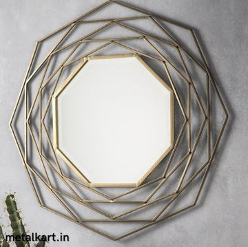 Metalkart Special Aureole Wall Mirror (24 x 24 Inches)