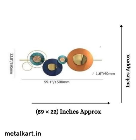Metalkart Special Chromasphere Wall Art (59 x 22 Inches)