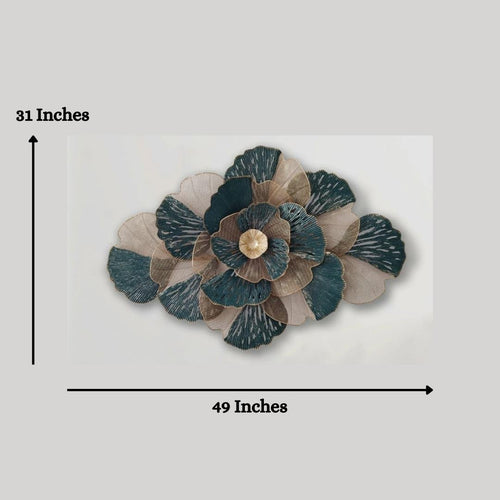 Metalkart Special Dazle Flowery Wall Art (49 x 31 Inches)