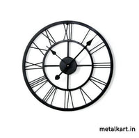 Thumbnail for Metalkart Special Ebon Roman Timepiece Black Finish (24 x 24 Inches)