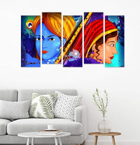 Thumbnail for Metalkart Special Echoes of Vrindavan Wall Painting (Set of 5)