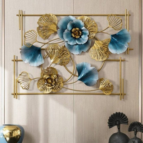 Metalkart Special Framed Zara With Leaves Wall Art (36 x 26 Inches)