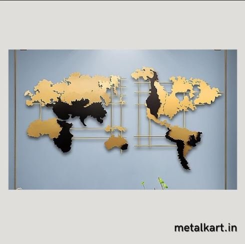 Metalkart special Global Odyssey Wall Décor (48 x 24 Inches)