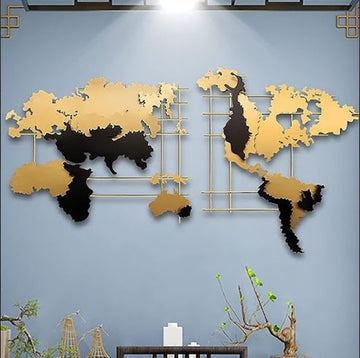 Metalkart special Global Odyssey Wall Décor (48 x 24 Inches)