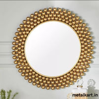 Thumbnail for Metalkart Special Golden Celestial Aureole Wall Mirror (24 x 24 Inches)