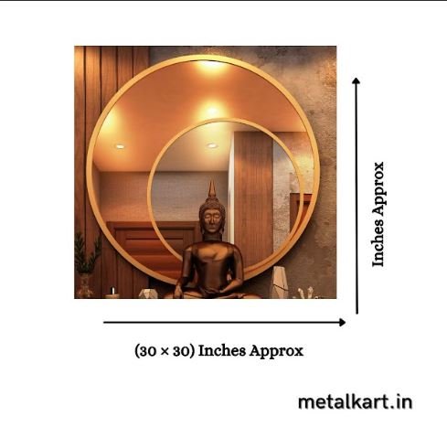 Metalkart Special Radiant Sun Wall Mirror (30 x 30 Inches)
