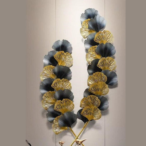 Metalkart Special Spreading Leaves Wall Art (25 x 48 Inches)