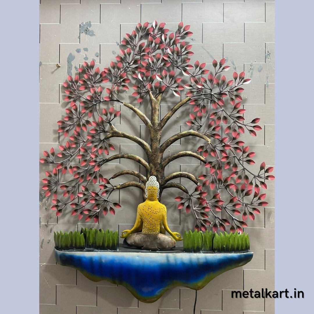 Metalkart special Taruna tree of Buddha (48 x 39 Inches)