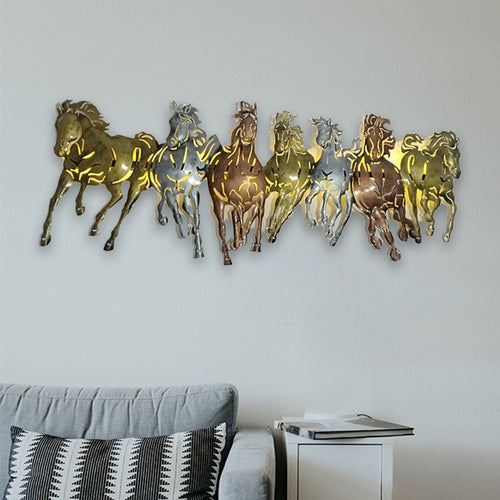 Metallic 7 Horses (Starting 17x1.5x30Inches)