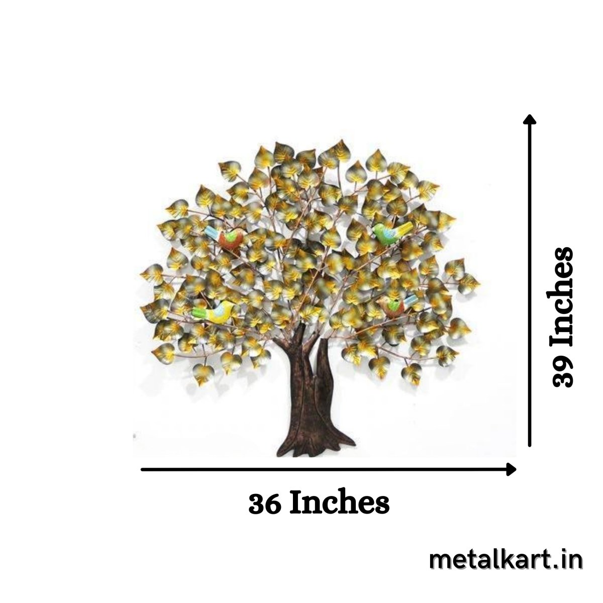 Metallic Birch Tree Wall hanging (36 x 39 Inches)