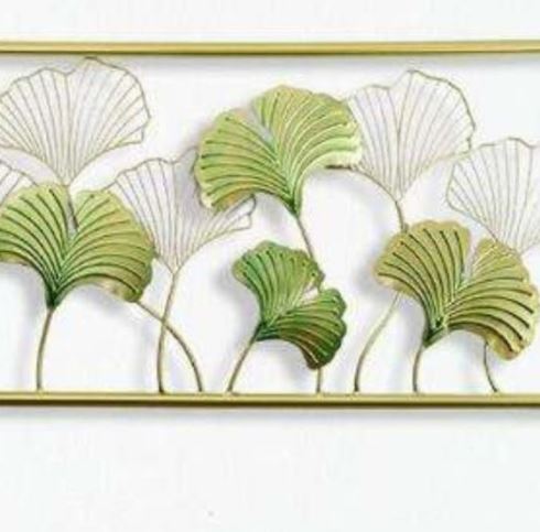 Metallic Botanical Harmony Wall Accent (48 x 24 Inches)