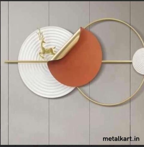 Metallic Celestial Stag Wall Art (59 x 27.5 Inches)