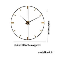 Thumbnail for Metallic Circular Bar Timepiece (20 x 20 Inches)