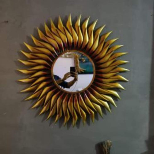 Metallic Cone Mirror (38 * 38 Inches)