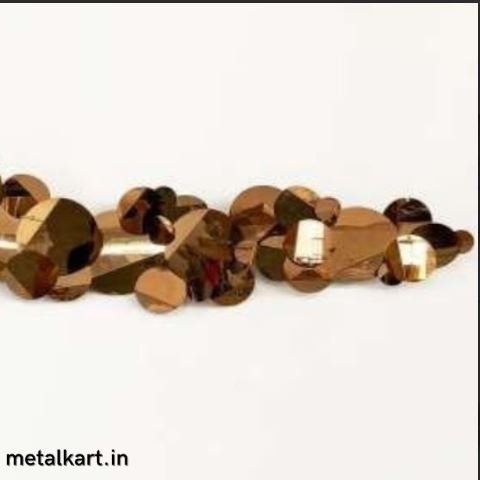 Metallic Convergence Abstract Wall Art (60 x 28 inches)