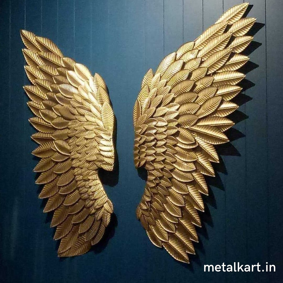 Metallic dark golden wings (18 x 40 Inches)