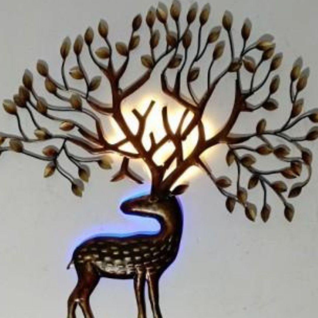 Metallic Deer Wall Art (29x1.2x31)