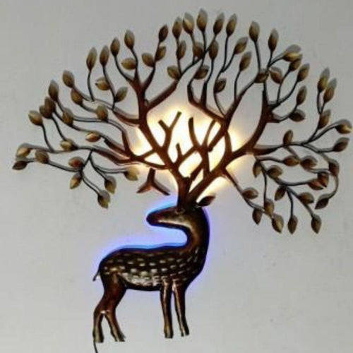 Metallic Deer Wall Art (29x1.2x31)