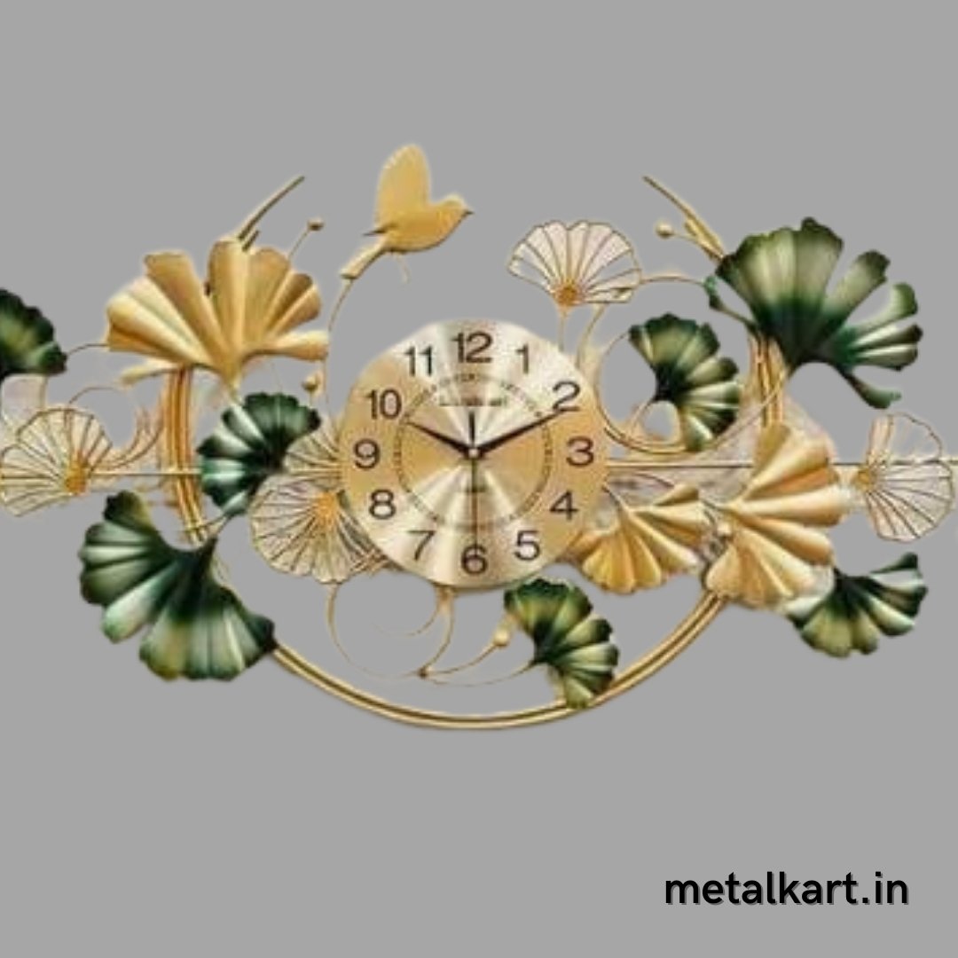 Metallic designer centre wall watch (48 x 23 Inches)