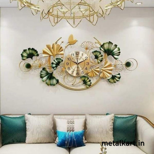 Metallic designer centre wall watch (48 x 23 Inches)