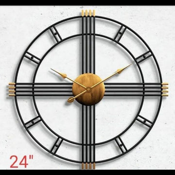 Metallic Diameter wall clock (Dia 24 Inches)