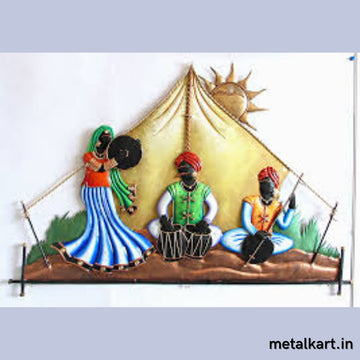 Metallic dunes night wall art (24 x 18 Inches)