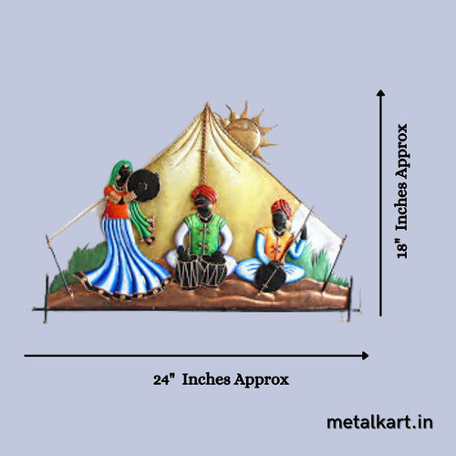 Metallic dunes night wall art (24 x 18 Inches)