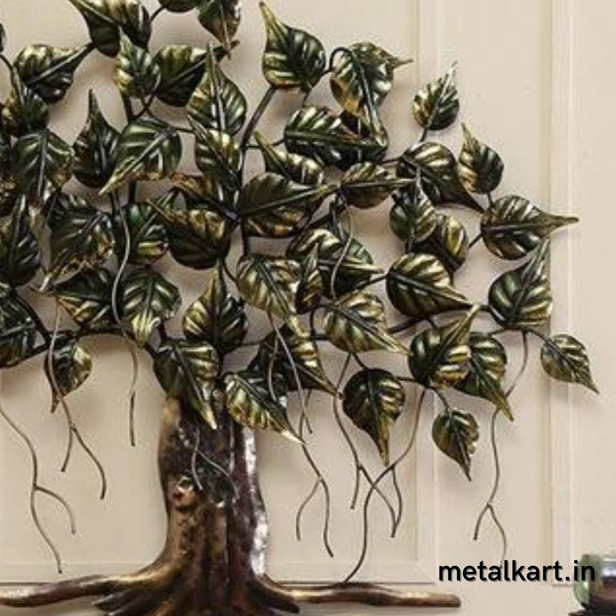 Metallic Everlasting Betel Tree Wall Decor (40 x 37 Inches approx)