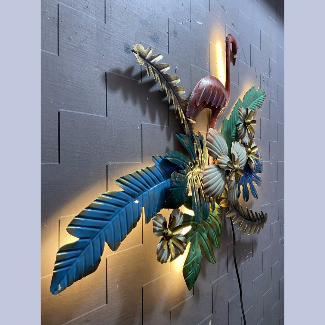 Metallic Flower Bagula (33 x 26 Inches)