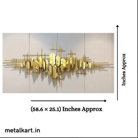 Metallic Gravity's Embrace Wall Art (58.6 x 25.1 Inches)