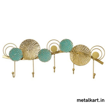Metallic Handmade Iron Plates Wall Hook (26 x 10 Inches Approx)