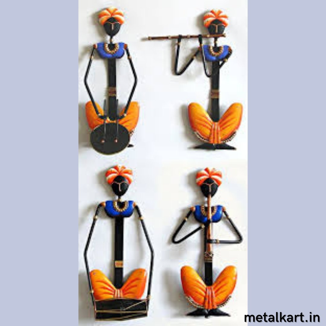 Metallic Indian orchestra (12 x 5 Inches)