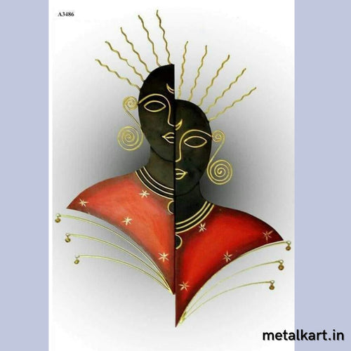 Metallic Iron Lady Wall Art (24 Inches)