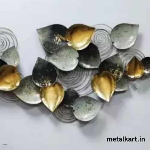 Metallic leafy groups wall hanging (50 x 24 Inches)