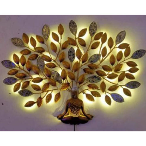Metallic Muzac Buddha Tree (41 * 31 Inches)