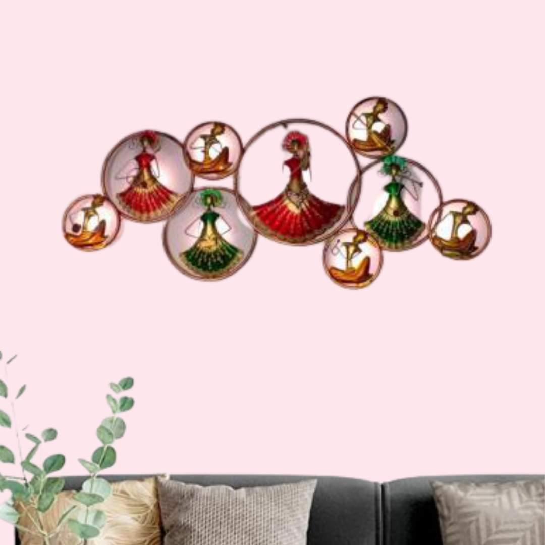 Metallic Nine Circle Doll (56x3x25 Inches)