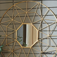 Thumbnail for Metallic Octa Mirror Fixed in Geometrified circle (30 x 30 Inches)