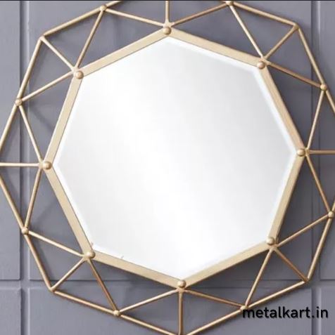 Metallic Octagonal Mirror (24 x 24 inches)