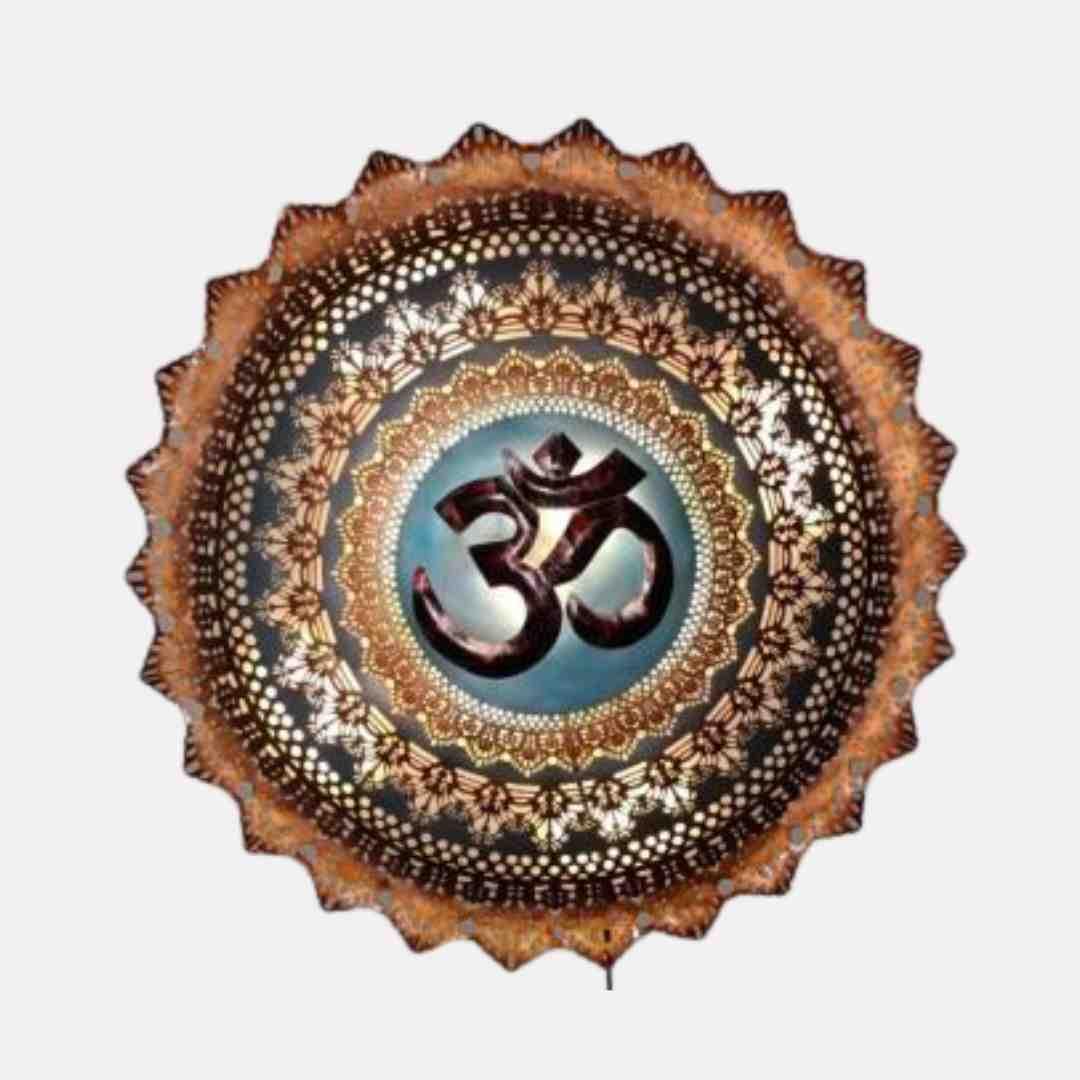 Metallic Om Circle (32 * 32 Inches)
