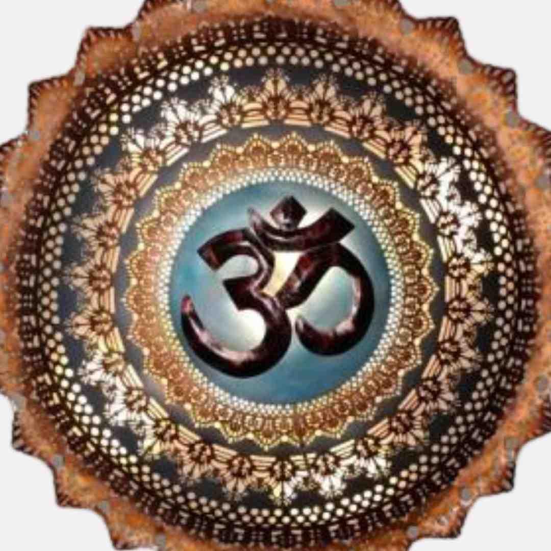 Metallic Om Circle (32 * 32 Inches)