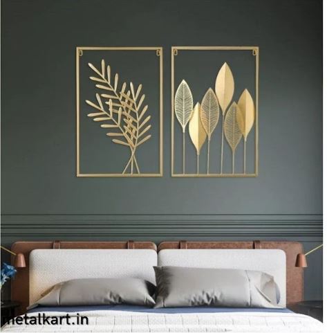 Metallic Organic Oasis Wall Accent (16 x 24 Inches) Each Panel