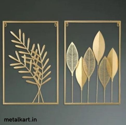 Metallic Organic Oasis Wall Accent (16 x 24 Inches) Each Panel