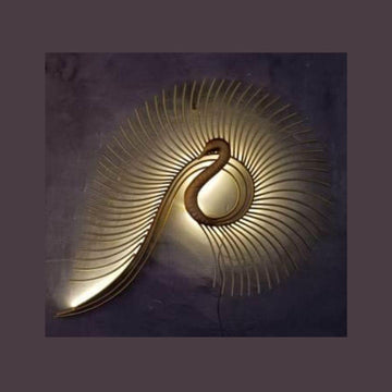 Metallic Pipe Peacock (45 * 30 Inches)