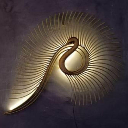 Metallic Pipe Peacock (45 * 30 Inches)