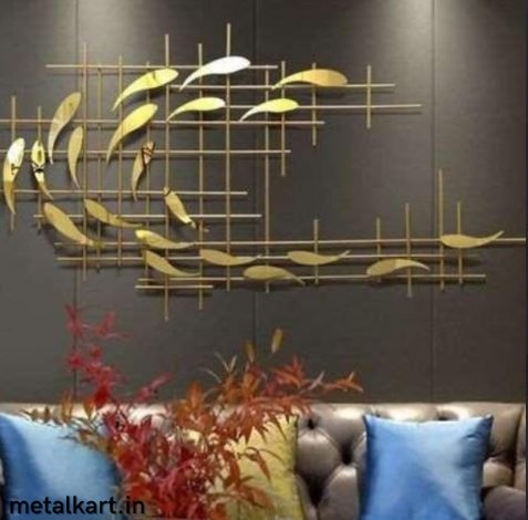 Metallic Pisces Rhapsody Wall Art (60 x 28 Inches)