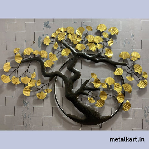 Metallic Ring tree wall design (52 x 36 Inches)